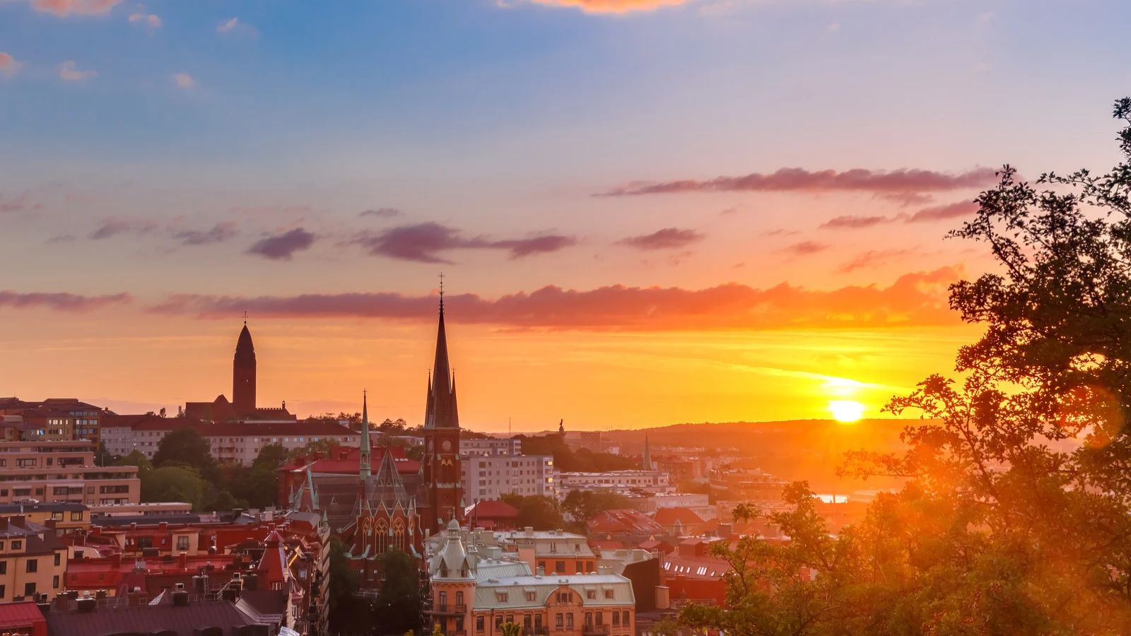 Vardagsrum i en av West Coast Stays företagslägenheter i Göteborg